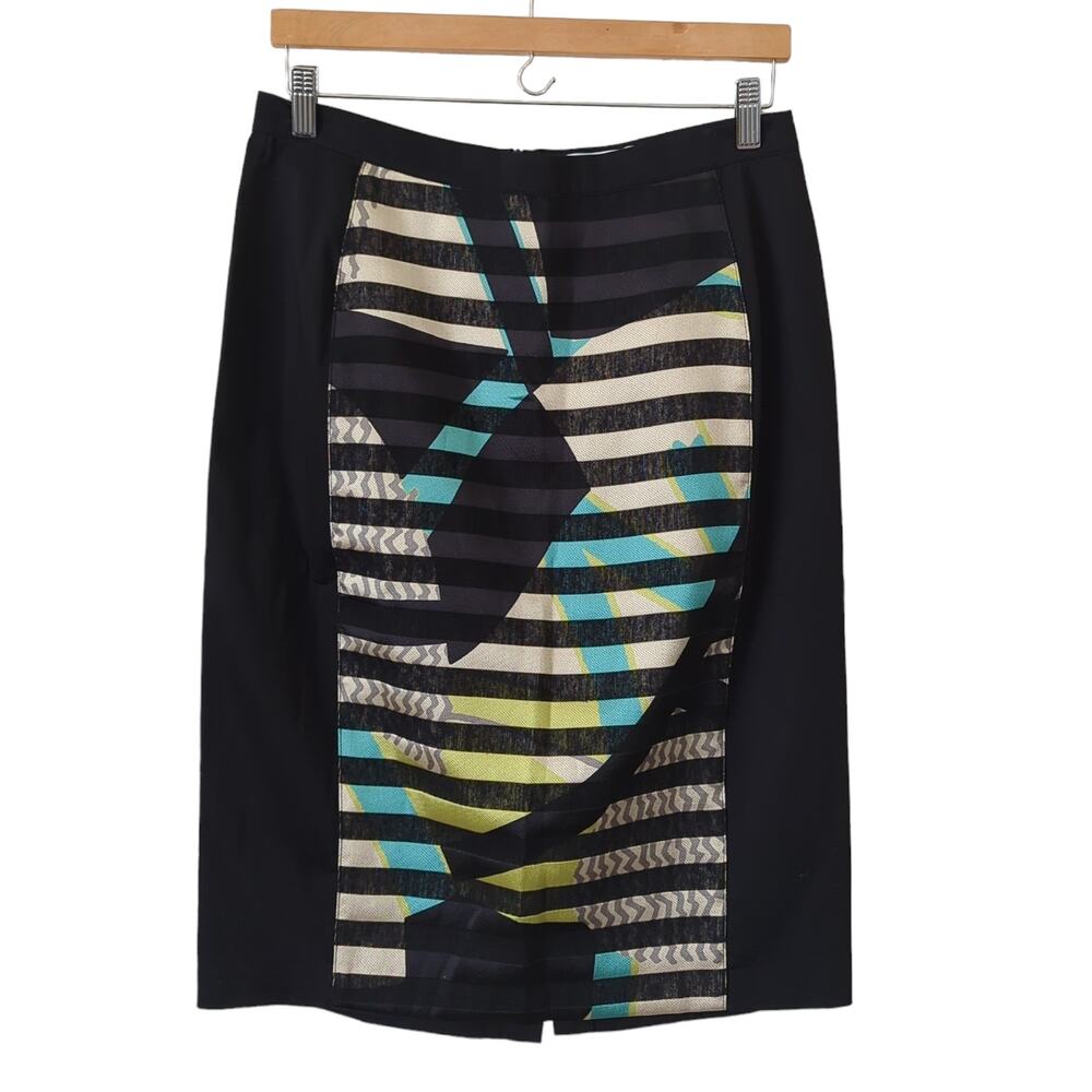 Didier Parakian Women's Pencil Skirt Size 42 IT 10 US Black Career Art to Wear M